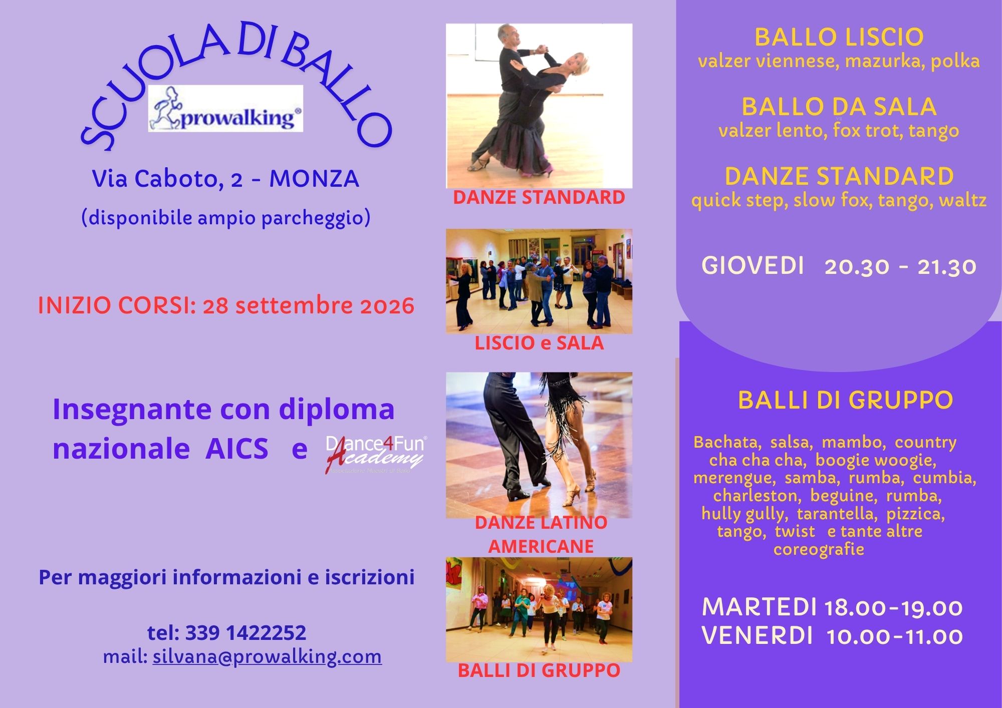 CORSI DI BALLO 2026 2027